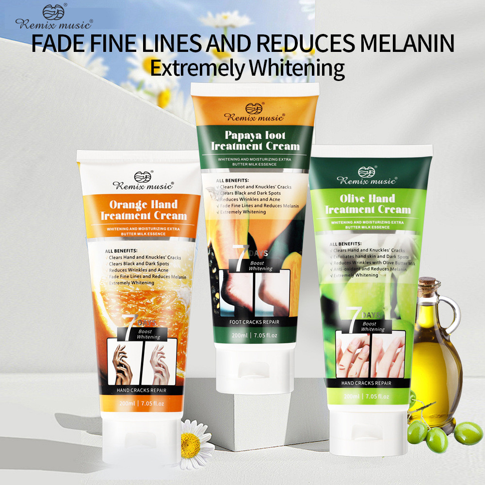 All English VE Papaya Oil Care Dry Cracks Soft Hand Dưỡng ẩm Tẩy tế bào chết VC Fruit Acid Foot Crea