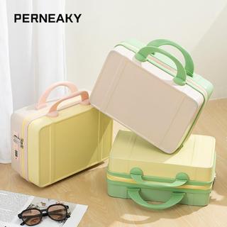 PERNEAKY Hộp hành lý dây kéo Mini ABS chất lượng cao dành cho nữ