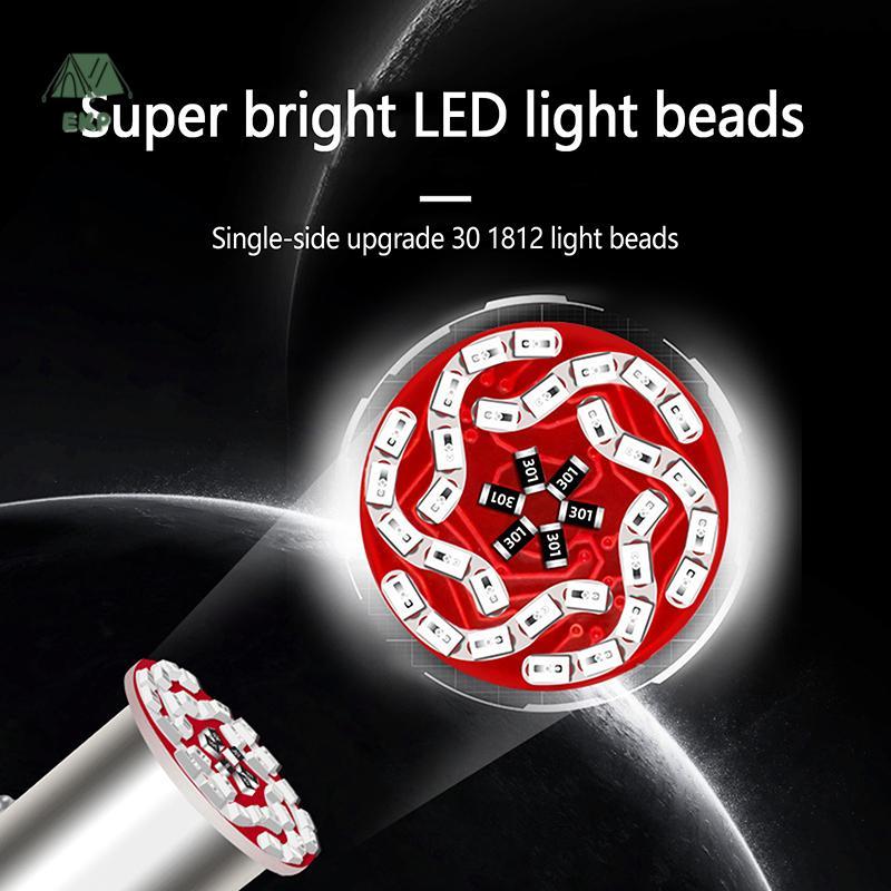 [EKP] 2 Chiếc 1156 1157 Led RGB 2025 30LED DRL Đèn Dừng Đảo Chiều Đèn Đỗ Xe 12V Xe Máy Nhấp Nháy Led