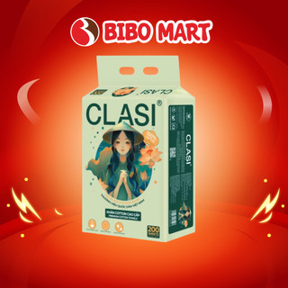 Khăn Giấy Rút Cotton Cao Cấp CLASI Gói 200 Tờ Bề Mặt Mịn Thấm Hút Tốt Không Chất Độc Hại - Bibo Mart
