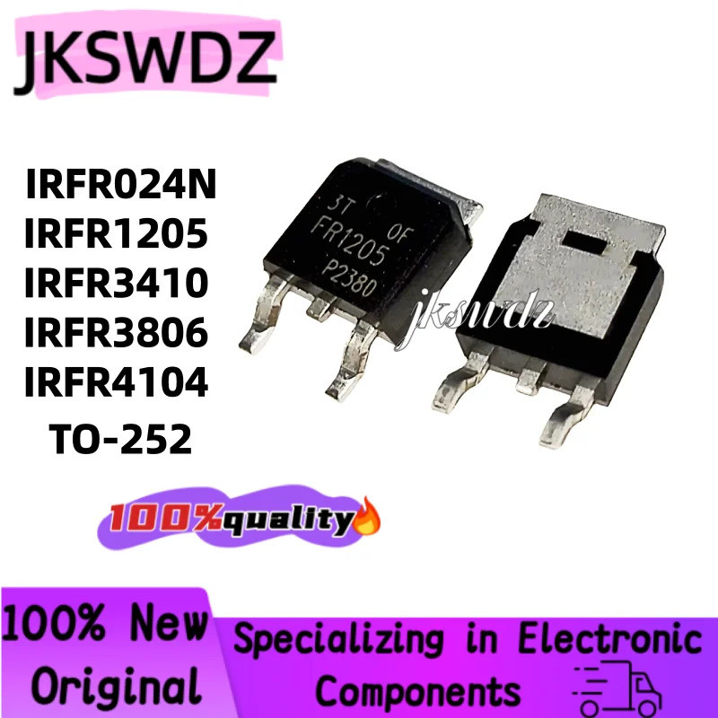5 Chiếc IRFR024N IRFR1205 IRFR3410 IRFR3806 IRFR4104 TO252 FR024N FR1205 FR3410 FR3806 FR4104 TRPBF 