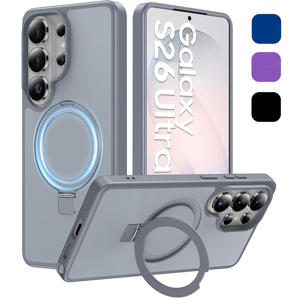 Ốp lưng chống sốc PC cứng mờ mờ từ tính cho Samsung S26 Ultra, S25 Ultra, S25 FE, S25 Edge, S25 +, S