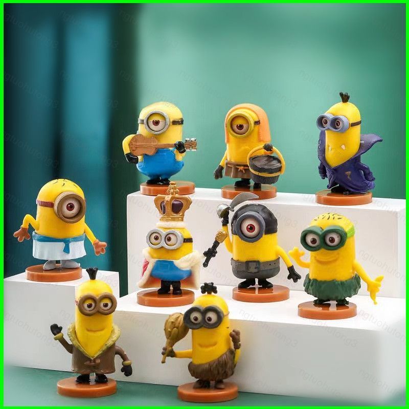 HT3 10 Minions Despicable Me Nhân Vật Hành Động Tất Cả Các Dạng Minions Mô Hình Búp Bê Đồ Chơi Cho T