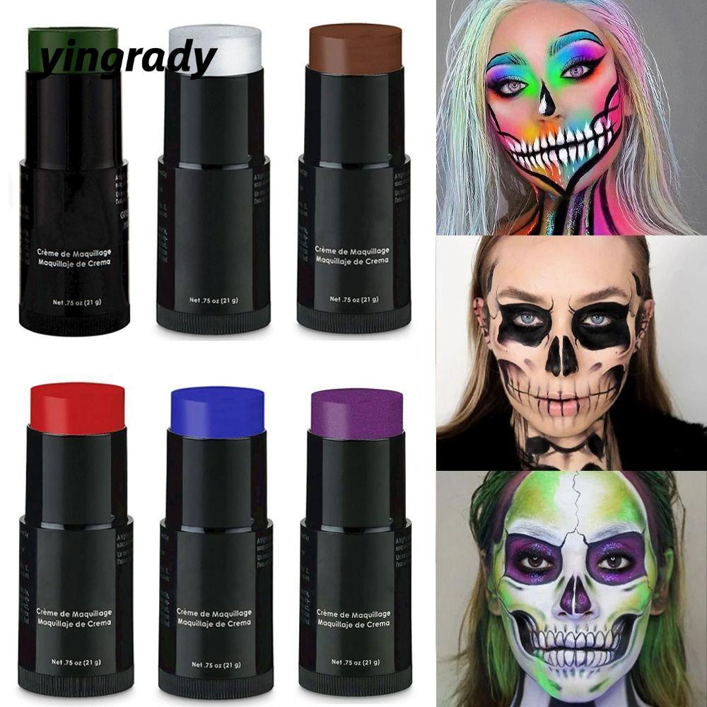 YINGRADY Paint Stick, Face Body Water-Based Painting Stick Cream, Full coverage An Toàn Có Thể Giặt 