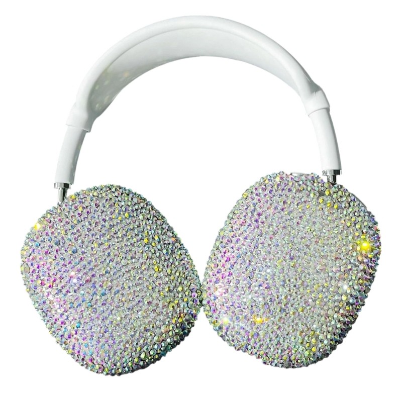 AMOONA Dazzling Gem Shimmering Bejeweled Vỏ bảo vệ Vỏ bảo vệ cho tai nghe Vỏ TPU Tất cả các nút truy