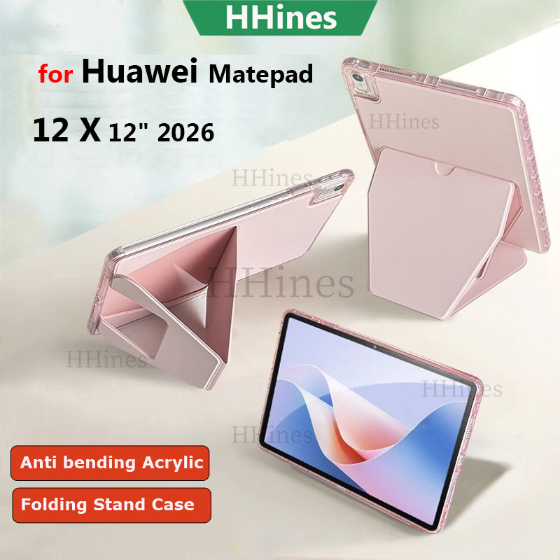 Ốp lưng HHines cho Huawei Matepad 12 X 12X 12 "2026 2025 Matepad 12 X 12X 2024 12" Đế gấp siêu mỏng 