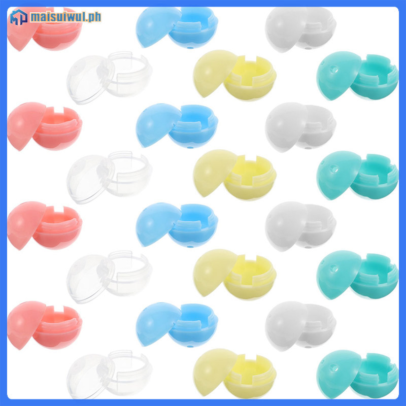 30 Viên nang nhựa tròn Mini chống mài mòn Đồ chơi giải thưởng Hộp đựng nhiều màu cho Gumball và Claw