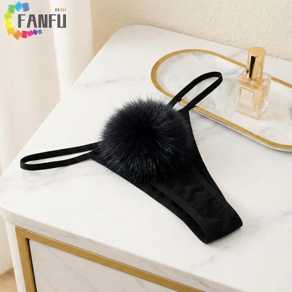 Fanfuzouzu bikini thỏ dễ thương, t-back lông bóng cho cosplay
