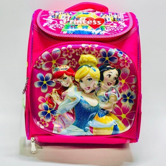 Balô cặp học sinh siêu nhẹ chống gù lưng cho bé gái cấp 1 hình Công chúa Disney nổi VSTYLE CÓ SẴN (C