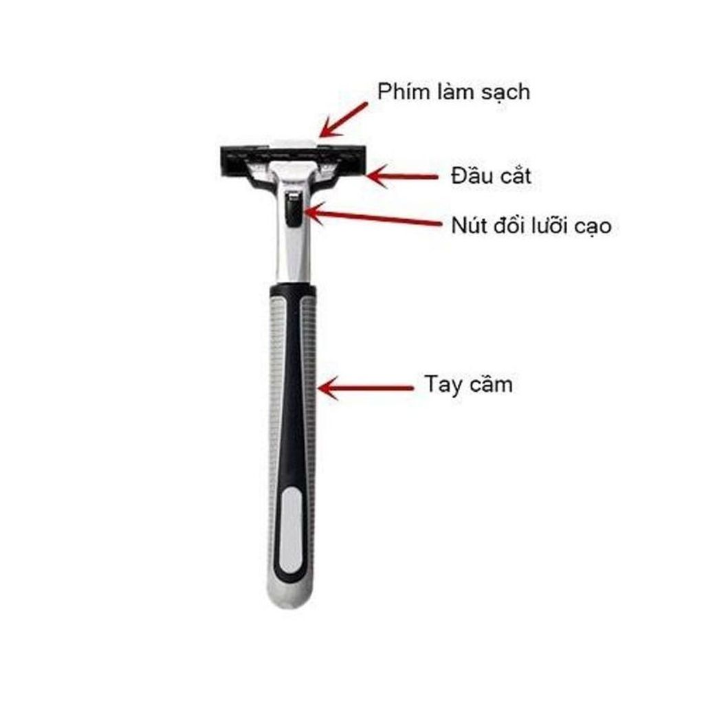 Sét dao cạo râu 72 luoi+ 2 cán dao tặng 2  lọ gel làm mềm râu và hộp nhựa đựnġ cán  phucdienshop