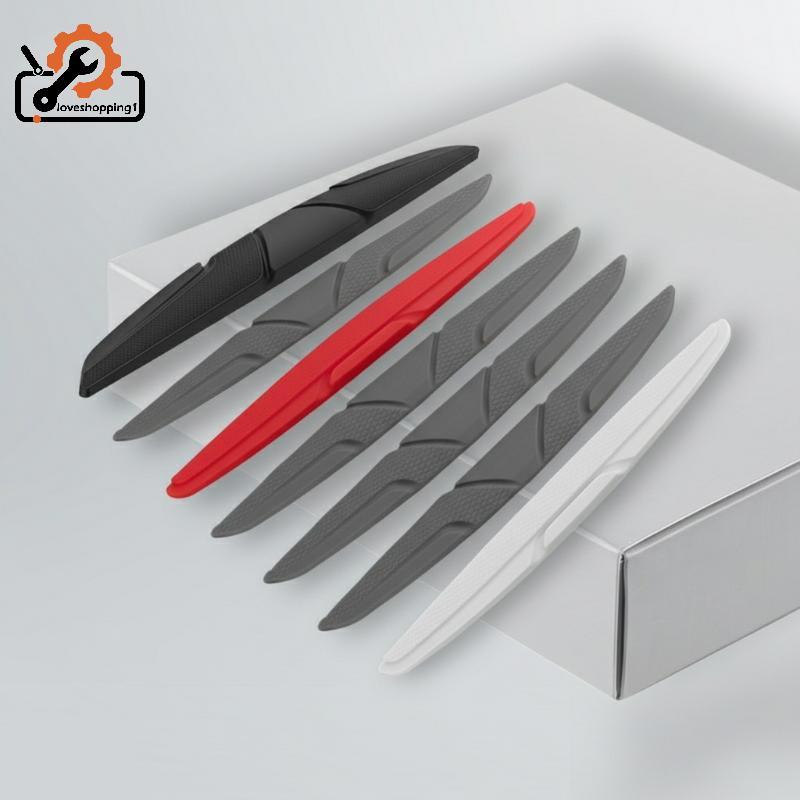 [LOV] 4 Thanh bảo vệ chống va chạm cạnh cửa ô tô Stiers Silicone Bảo vệ bên ô tô Bảo vệ phía sau Gương bảo vệ cản trước [OV]