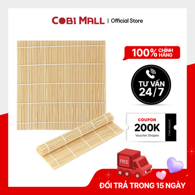 Mành tre cuộn sushi 24x24cm - Cobi home