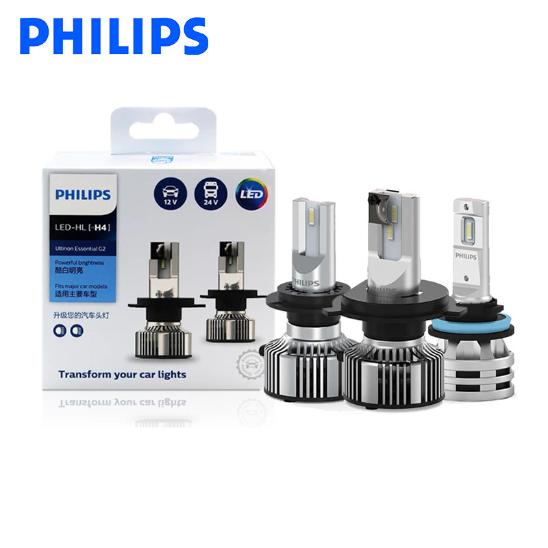 PHILIPS Ultinon Essential Led Gen2 G2 H1 H4 H7 HB3 HB4 HIR2 H8 H9 H11 H16 12V 24V 6500K Đèn Pha Ô Tô