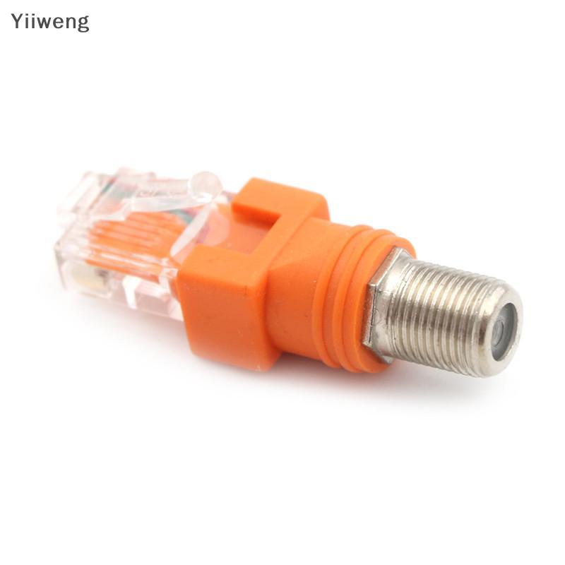 [Yiiweng] Bộ chuyển đổi khớp nối thùng đồng trục F Female sang RJ45 Male RJ45 sang RF Connector [của