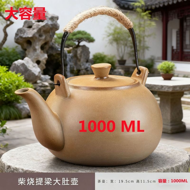 Ấm Trà Nồi Ngoài Trời Trong Nhà Ngực Lớn Cũ Năng Lượng Đất Sét Nướng Than Xung Quanh Lò Làm Trà Trà 