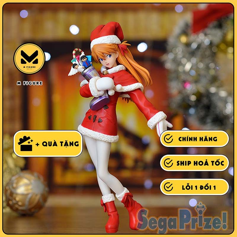 MÔ HÌNH Souryuu Asuka Langley - Evangelion - PM Figure - Christmas (SEGA) FIGURE CHÍNH HÃNG