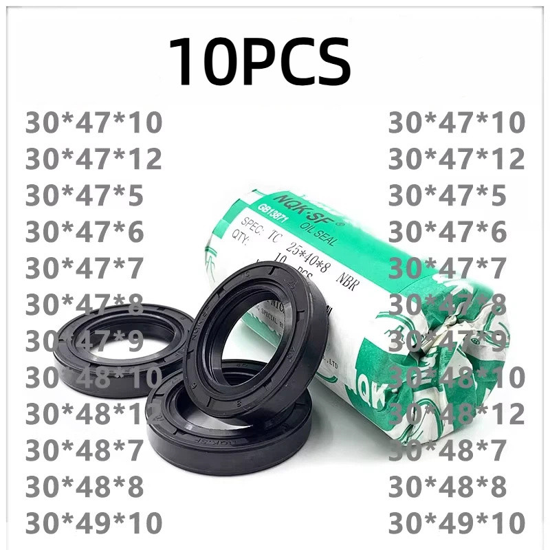 10 CÁI NQK bộ xương phớt dầu TC 30 * 47 / 48 / 49 / 50 / 51 * 5 / 6 / 7 / 8 / 9 / 10 / 11 / 12 vòng 