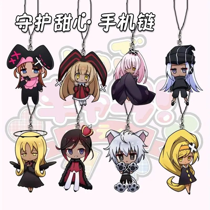 Móc khóa Anime Shugo Chara Hinamori Amu Tsukiyomi Ikuto Acrylic Mica phụ kiện trang trí túi xách quà