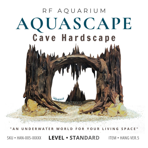 Hardscape Hang Động Ver.5 l Layout Thủy Sinh Đa Dạng Kích Thước Cho Bể Cá Từ 20-40cm | RF Aquarium