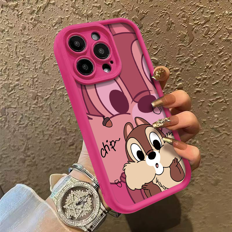 Vỏ mềm silicon hình sóc hoạt hình Disney dễ thương với thiết kế chống rơi toàn diệnTecno Spark Go 1 