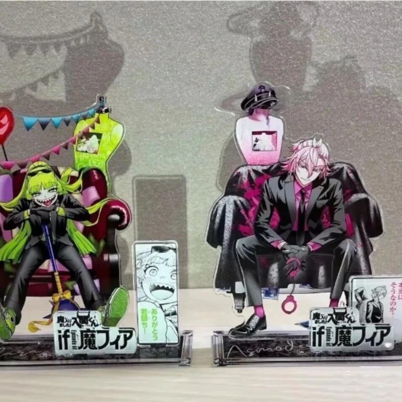 Standee anime Mairimashita Iruma-kun Mô hình mica trang trí bàn học Iruma Giá Đáo Suzuki Iruma Asmod