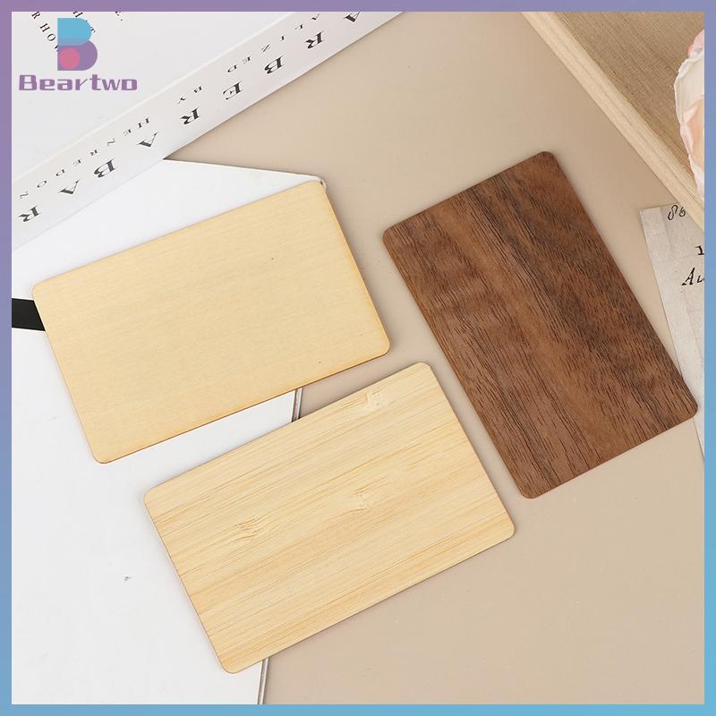 < beartwo > Thẻ NFC nk bằng gỗ 13,56MHZ Thẻ RFID 504Bytes 215Ntag Chip Thành viên không tiếp xúc Thẻ