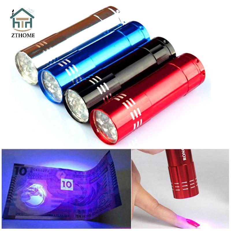[ZTHOME] Nail Droger Mini 9 Led Verlichting Zaklamp Uv Lamp Draagbare Nail Gel Lamp Boutique