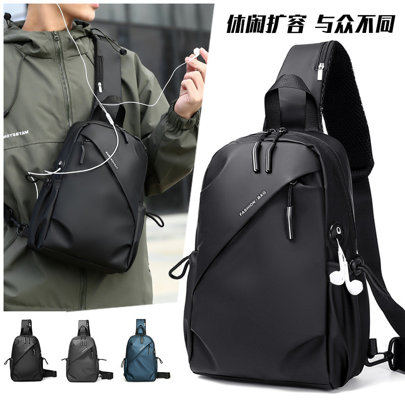 Authentic men's bag, crossbody bag, commuter bag, chest bag, men's messenger bag, cycling bag, motor