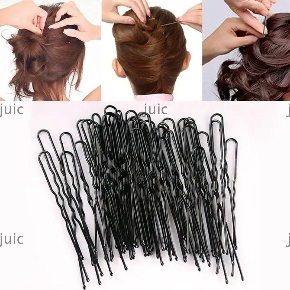 JUIC 60 / 240 Kẹp Tóc Đen, Kẹp Tóc Nữ Sóng Hình Chữ U, Kẹp Tóc BB Vô Hình