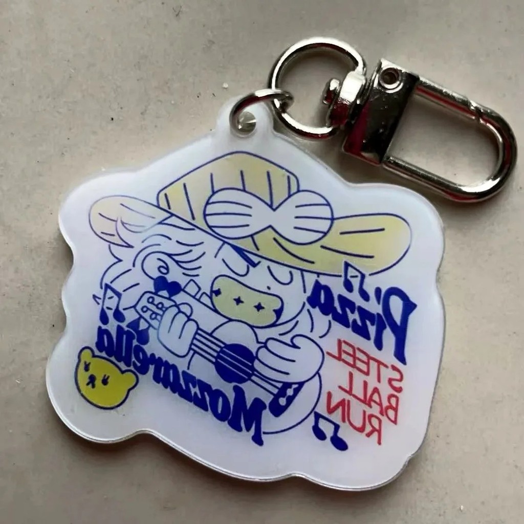 Móc khóa Anime JoJos Bizarre Adventure JJBA Steel Ball Run Gyro Zeppeli Johnny Joestar Mica Acrylic 