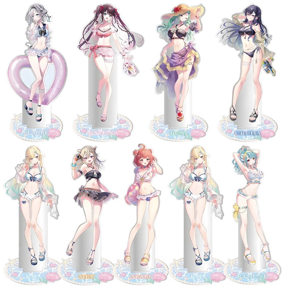 Mô Hình Standee Anime VTuber VSPO Kaga Sumire Nazuna Ichinose Uruha Bikini Sexy Acrylic Mica Trang T