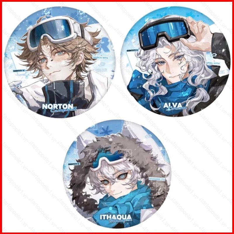 Identity V Huy Hiệu Người Truy Tìm Norton Campbell Phụ Kiện Ithaqua Thổ Cẩm Anime Ngoại Vi Quà Tặng 