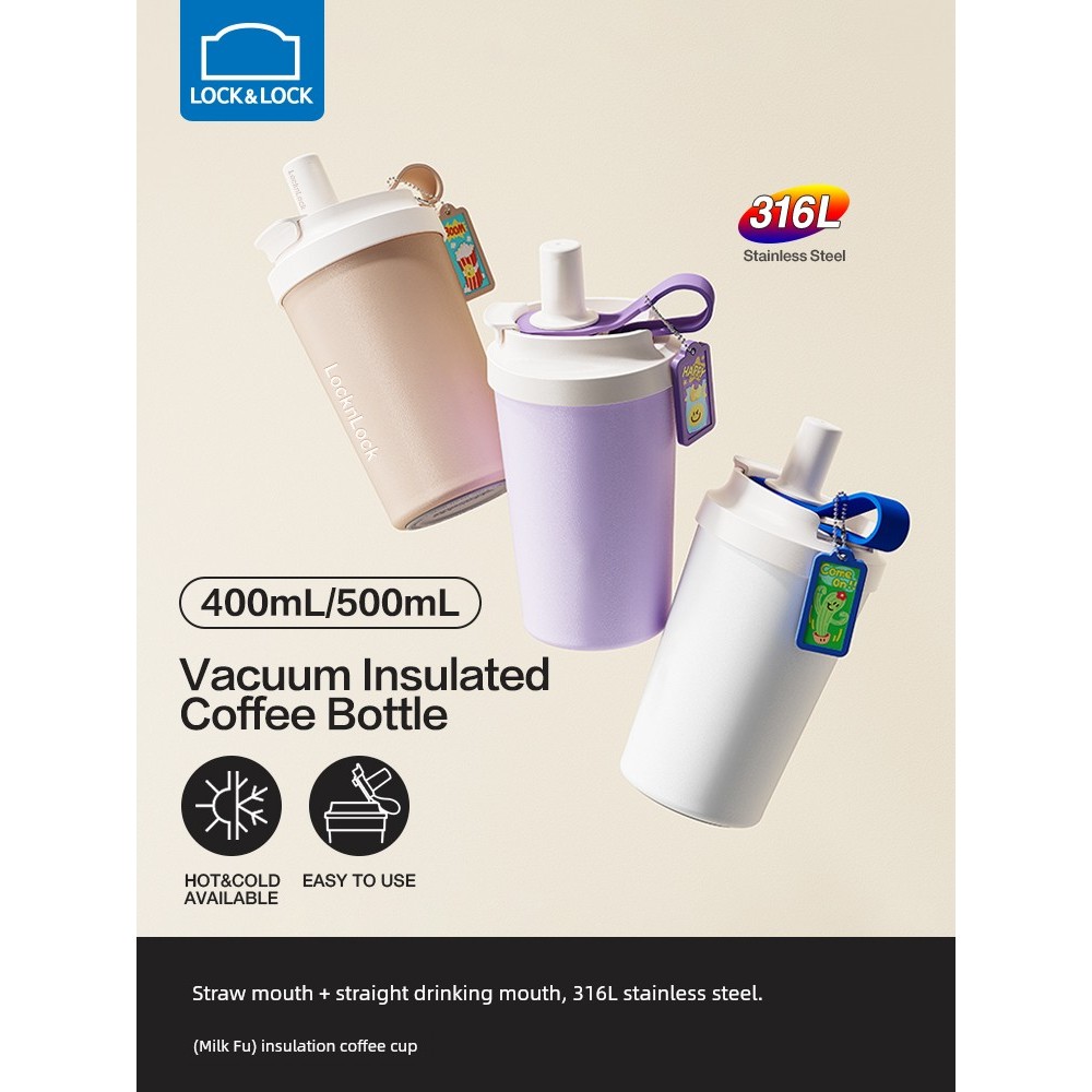 Cốc giữ nhiệt bằng thép không gỉ Lock & Lock Milk 316