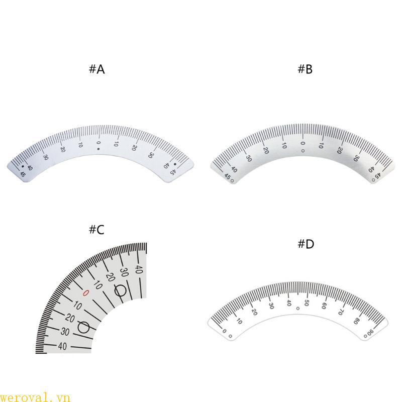 Upgraded  Steel Protractor Angles Ruler Gauges 45 Degree ArcShape Gauges