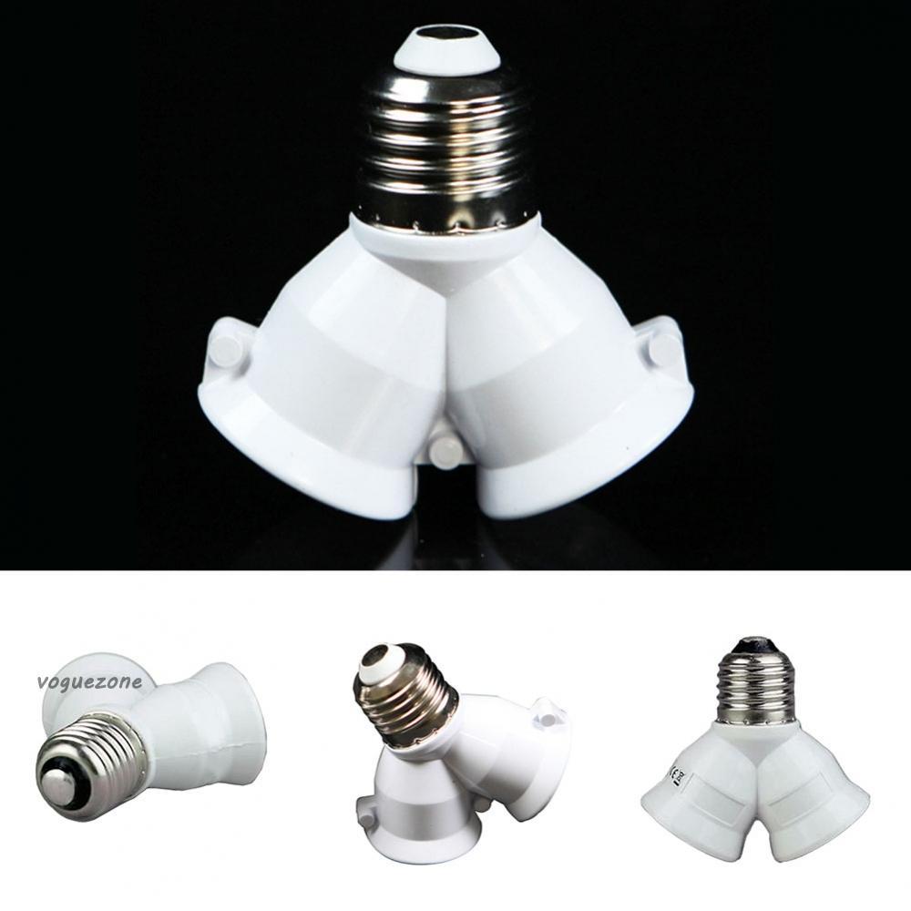 #VOGUEZ#Convenient Light Bulb Base Stand Holder with E27 Socket Splitting Adapter