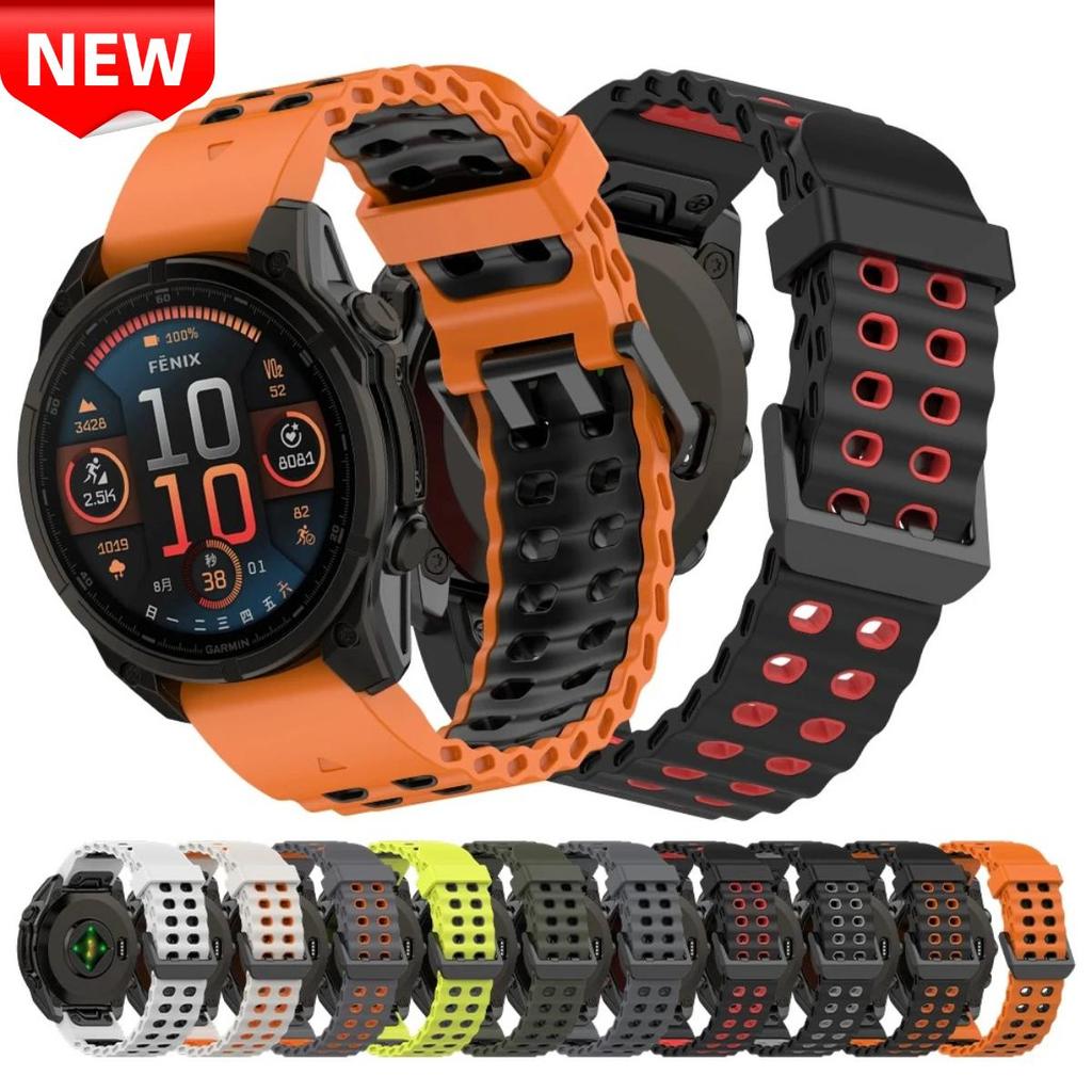 Dây đeo đồng hồ thể thao QuickFit 22mm 26mm cho Garmin Fenix 8 E Fenix8 47mm 51mm 965 955 7X 7 6X 6 