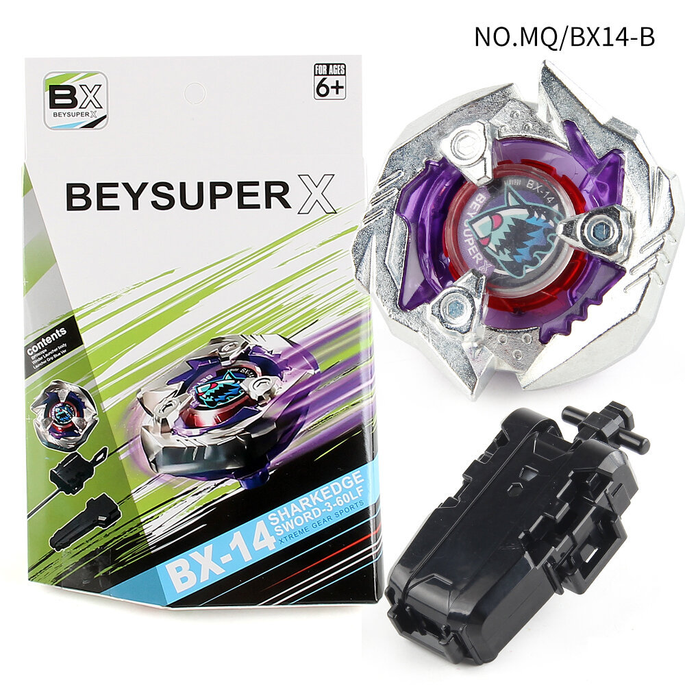 BEYBLADE X BX-14 Vol.1 Shark Edge 3-60LF với BX String Launcher Bey Blade Spinning Toy Set Metal Top