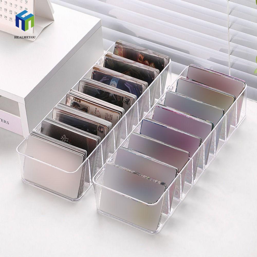 Hộp lưu trữ thẻ HEALMEYOU, Hộp đựng thẻ giao dịch chia chắc chắn, Hộp đựng thẻ kinh doanh trong suốt