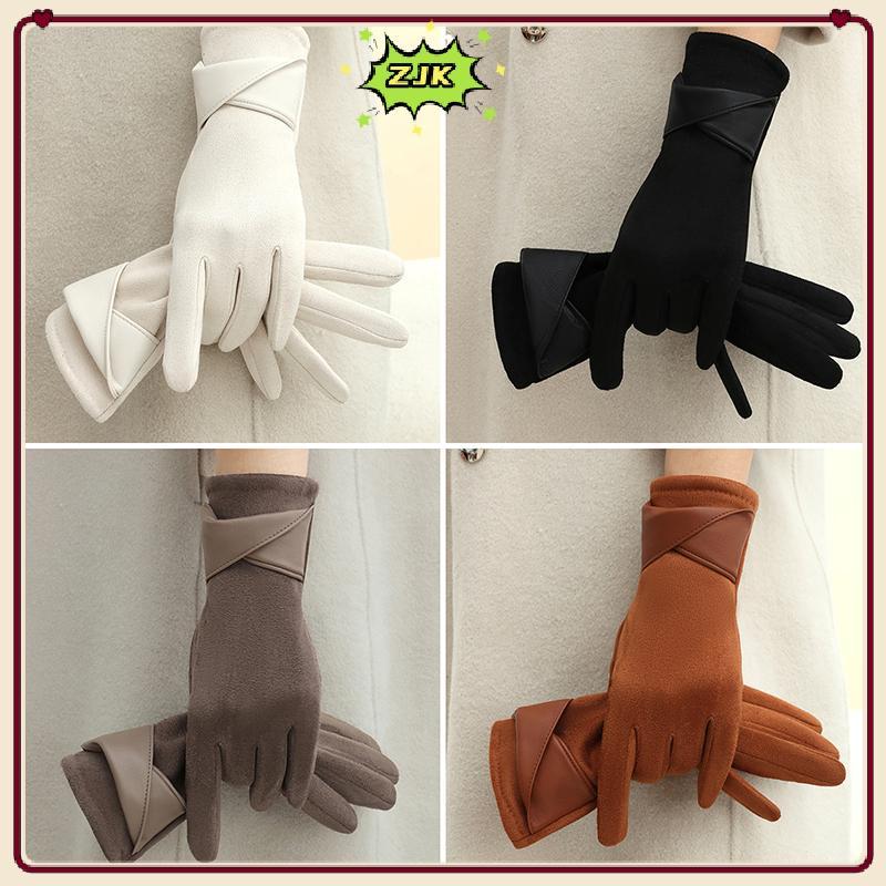 ZJK Găng Tay Màn Hình Cảm Ứng Nhung Mùa Đông KCR