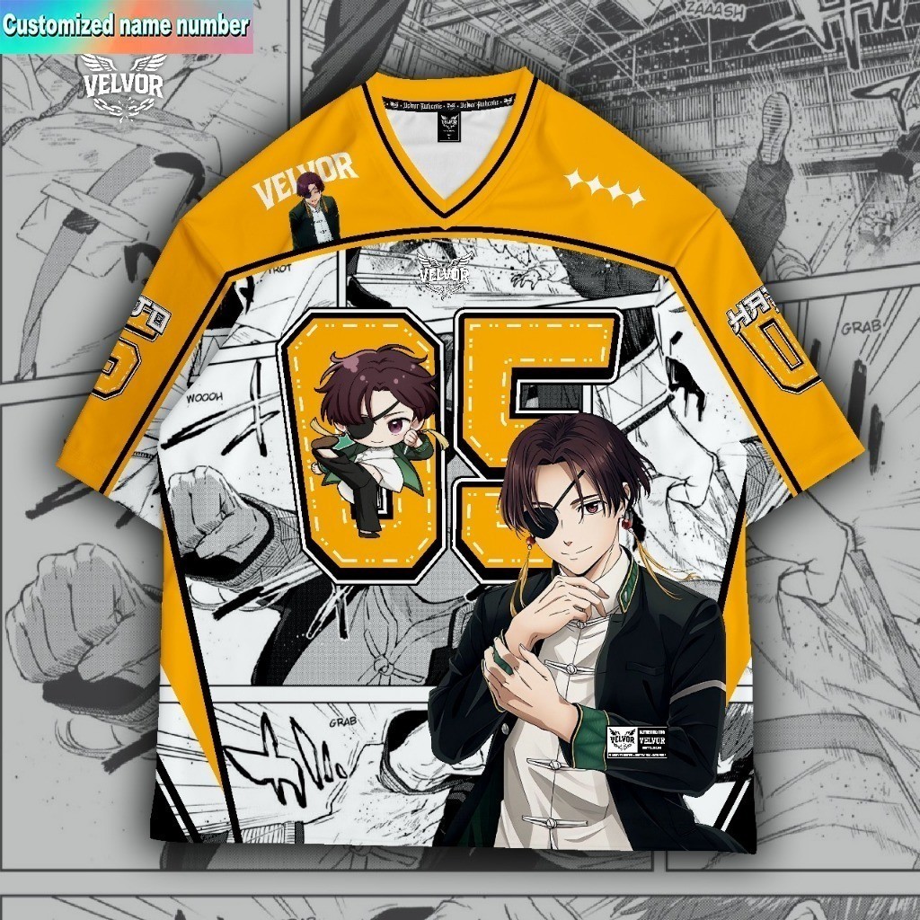 CAO CẤP OVERSIZE ANIME JERSEY TRẺ EM Jersey WINDBREAKER JERSEY 05 SERIES SỐ FULL Jersey