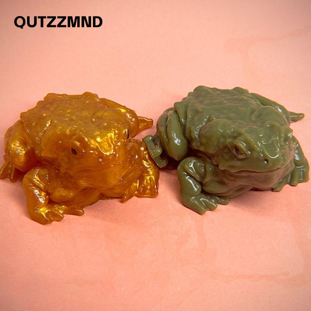 QUTZZMND Ếch Mô PhỏngToy, Con cóc Giảm Căng Thẳng Ếch Bóp, Dính Mềm Bóp Đồ Chơi Đồ Chơi Tricky