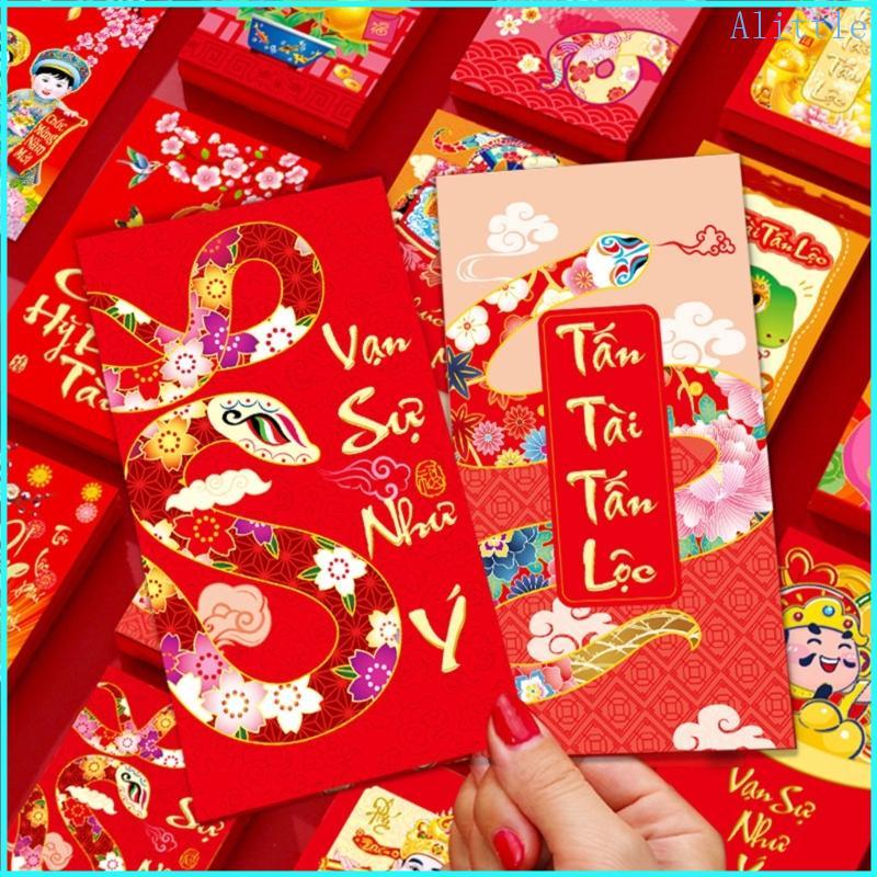 Alia 6 Đếm 2025 Rắn Cung Hoàng Đạo Phong Bì Đỏ Cho Lễ Kỷ Niệm Năm Mới Lễ Hội Mùa Xuân Việt Nam Giấy 