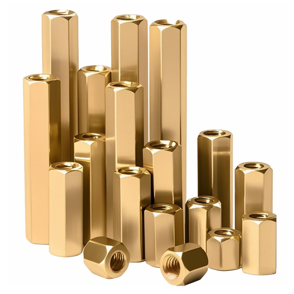 Cọc đồng M3 CÁI - CÁI , trụ đồng M3 6mm, 10mm, 15mm, 20mm, 30mm, 40mm, 50mm