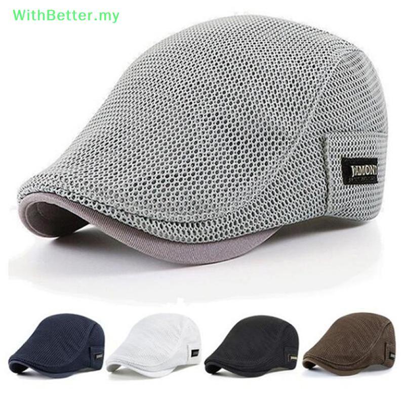 WithBetter Cabbie Flat Cap Lưới thoáng khí Newsboy Beret Ivy Cap CỦA TÔI
