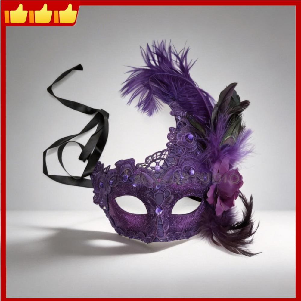 Mặt nạ hóa trang Bejeweled Công chúa Mặt nạ Venice Trang trí quyến rũ cho buổi biểu diễn sân khấu Bó