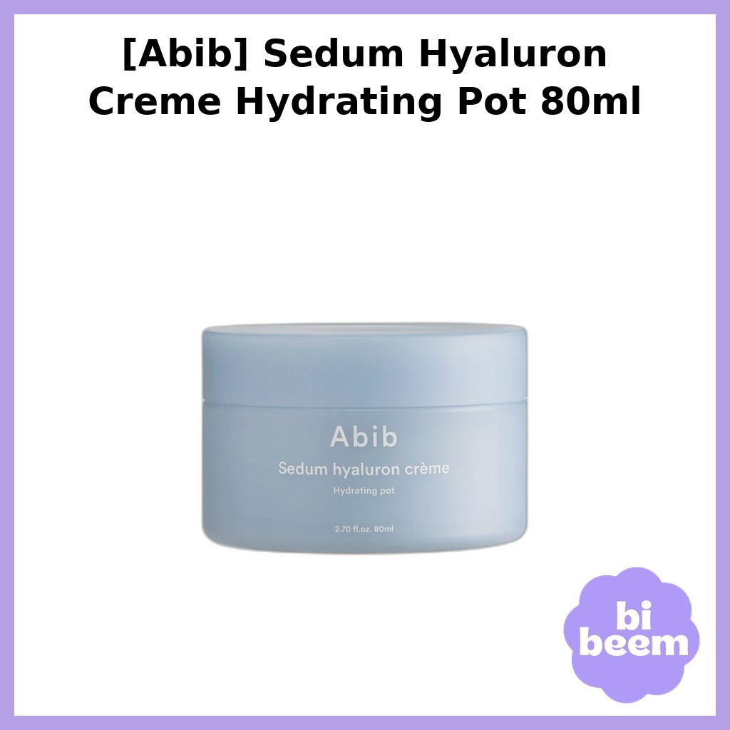 [Abib] Chậu dưỡng ẩm Sedum Hyaluron Creme 80ml / Kem dưỡng ẩm Hàn Quốc / Kem nhẹ / 100% Authentic by