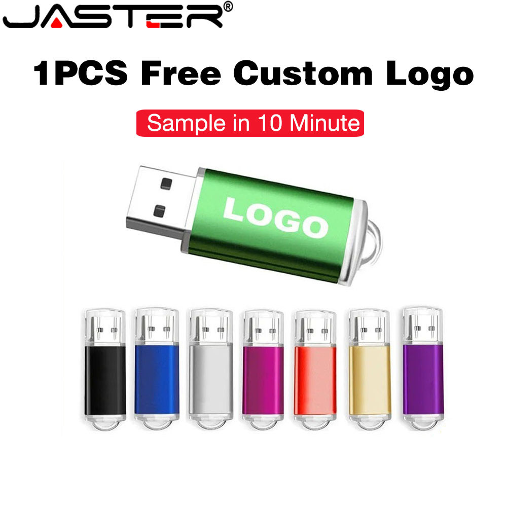 Jaster Metal U Disk 8GB, 4GB, USB 2.0 Memory Stick, 128MB, 512MB, Ổ đĩa Flash, Nhãn hiệu tùy chỉnh miễn phí, Thích hợp cho điện thoại di động, máy tính, loa