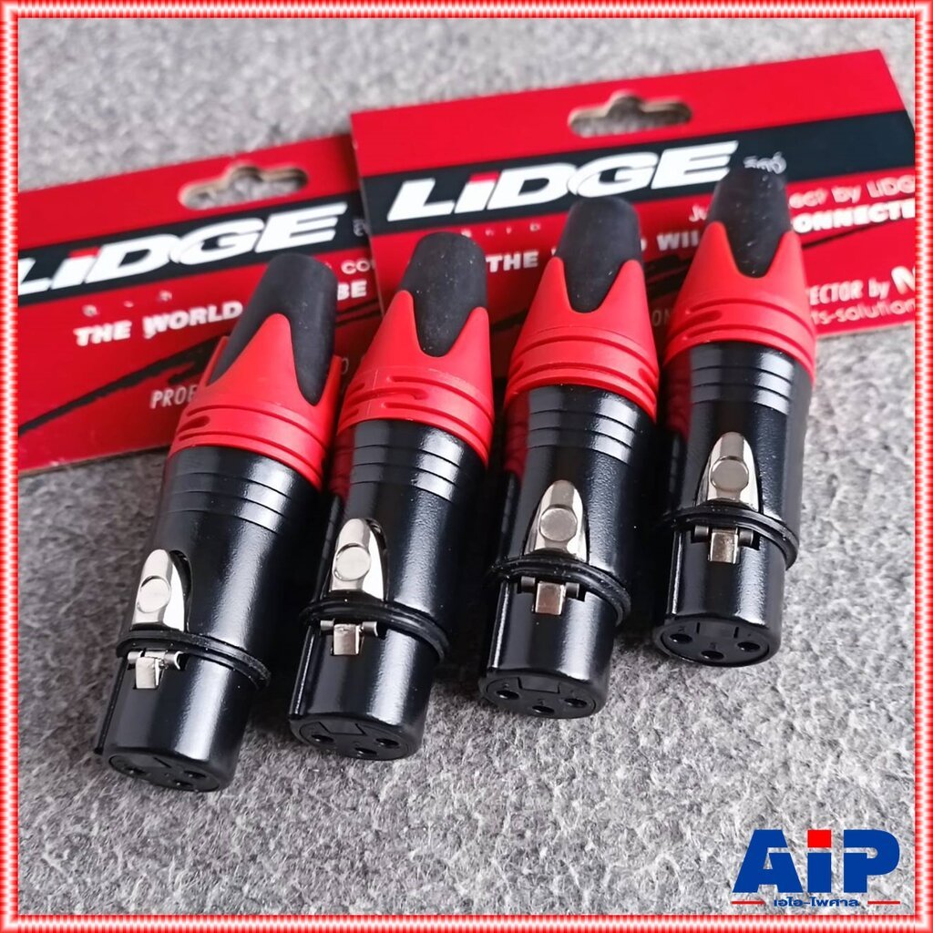 Gói 4 XLR Nữ Jack LIDGE YM-001BC-R Đen Vàng Thiết Bị Đầu Cuối Dây Đeo Đỏ J.XLR Connector 3-Pin Ai-..