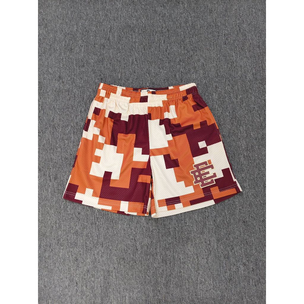WVLC Eric Emanuel  Laser-patterned shorts, mesh breathable quick-dry pants, casual pants, sports sho