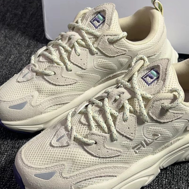 Dây Giày Thích Hợp Cho Fila Giày Cũ Dây Giày Mèo Móng Vuốt Xương Cá Sao Hỏa Giày Cứng Trắng Đen Màu 